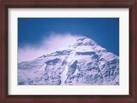 Framed Snowy Summit of Mt Everest, Tibet, China