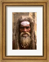 Framed Close-up of Religious Man in Kathmandu, Nepal