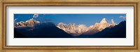 Framed Mt Everest, Ama Dablam, Khumbu, Himalayas, Nepal