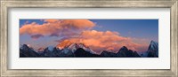 Framed Snowcapped Mountain Peaks, Mt Everest