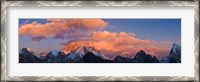 Framed Snowcapped Mountain Peaks, Mt Everest