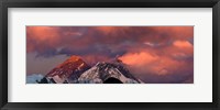 Framed Snowcapped Mountain Peaks, Mt Everest, Himalayas