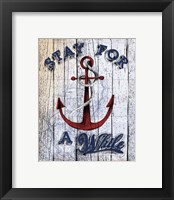 Framed 'Stay Anchor' border=