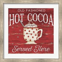 Framed Hot Cocoa Served Here