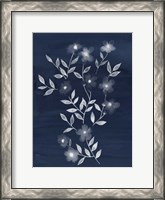 Framed Flower Cyanotype I