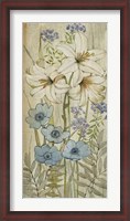 Framed Lily Chinoiserie I
