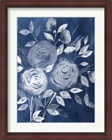 Framed Cyanotype Roses I