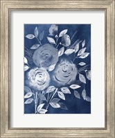 Framed Cyanotype Roses I