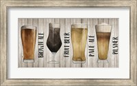 Framed Beer Chart I