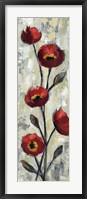 Simple Red Floral II Framed Print