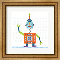 Framed Robot Party III on Squares