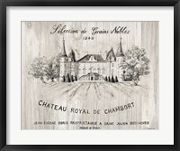 Framed Chateau Chambort on Wood