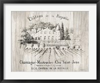 Framed Chateau Royalle on Wood