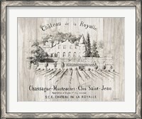 Framed Chateau Royalle on Wood