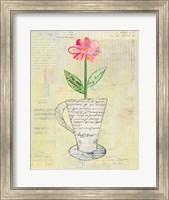 Framed Teacup Floral II on Print