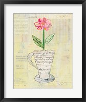 Framed Teacup Floral II on Print