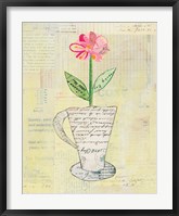 Framed Teacup Floral II on Print