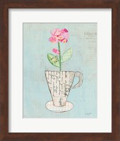 Framed Teacup Floral III on Print