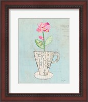 Framed Teacup Floral III on Print