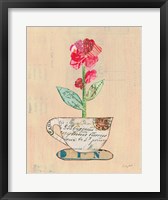 Framed Teacup Floral IV on Print