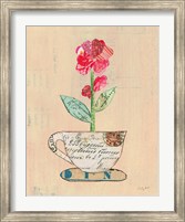 Framed Teacup Floral IV on Print