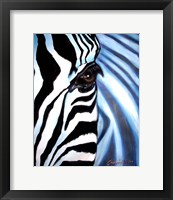 Framed Zebra Face