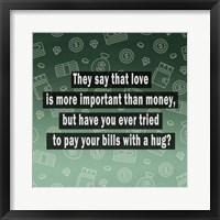 Framed Love vs. Money