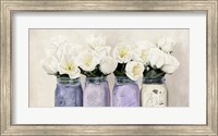 Framed Tulips in Mason Jars (detail)