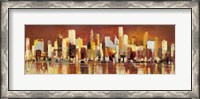 Framed Manhattan al Tramonto