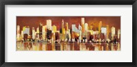 Framed Manhattan al Tramonto