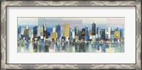 Framed Manhattan Aqua