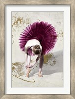 Framed Purple Ballerina