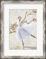 Framed White Ballerina
