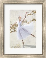 Framed White Ballerina