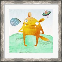 Framed 'Alien Friend #4' border=