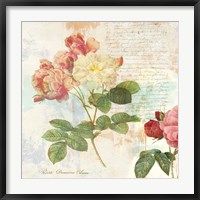 Framed Redoute's Roses 2.0 I
