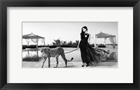 Framed Woman with Cheetah