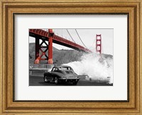 Framed Under the Golden Gate Bridge, San Francisco (BW)