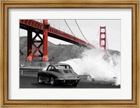 Framed Under the Golden Gate Bridge, San Francisco (BW)