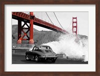 Framed Under the Golden Gate Bridge, San Francisco (BW)