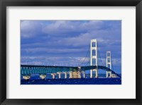 Framed Mackinac Bridge, Michigan