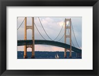 Framed Mackinac Bridge
