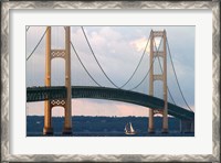 Framed Mackinac Bridge