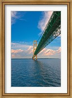 Framed Sailing under the Mackinac Bridge