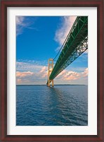 Framed Sailing under the Mackinac Bridge
