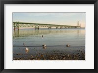 Framed Mackinac Bridge, Mackinaw City, Michigan