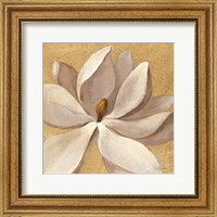 Framed Sunset Flower I on Gold