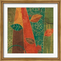 Framed Bohemian Leaves II