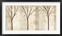 Framed Watercolor Forest Gold I