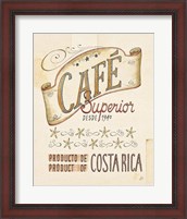 Framed Authentic Coffee VIII